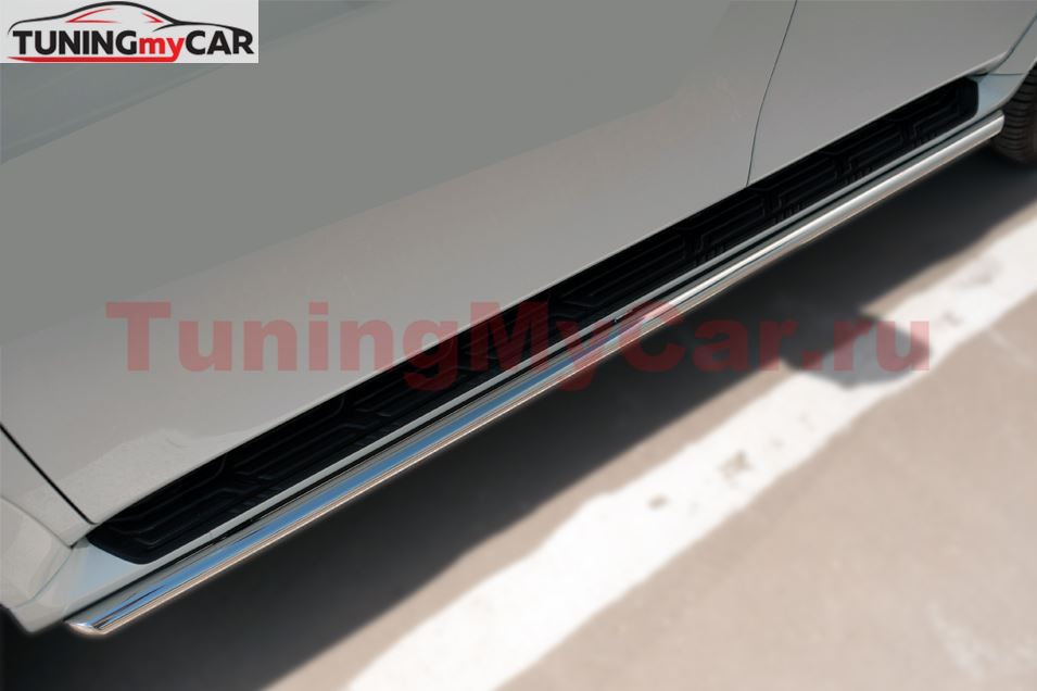 Защита порогов D42 для Infiniti QX80 2014-