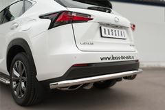 Защита заднего бампера D63 (секции) для Lexus NX 200t F Sport 2015-