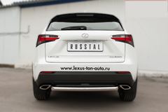 Защита заднего бампера D63 (дуга) для Lexus NX 200t F Sport 2015-