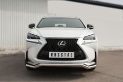 Защита переднего бампера D63 (волна) для Lexus NX 200t F Sport 2015-