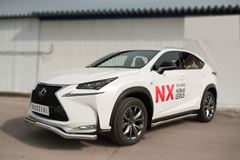 Защита переднего бампера D63 (волна) для Lexus NX 200t F Sport 2015-
