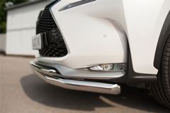Защита переднего бампера D63 (секции) D42 (дуга) для Lexus NX 200t F Sport 2015-
