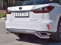 Защита заднего бампера D63 волна дуга для Lexus RX200t 2015-