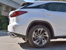 Защита заднего бампера D42 волна для Lexus RX200t 2015-