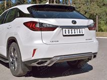 Защита заднего бампера D42 волна под машину для Lexus RX200t 2015-