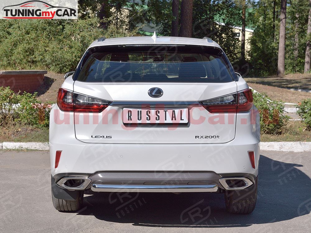 Защита заднего бампера D63 дуга для Lexus RX200t 2015-