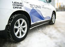 Пороги труба D42 для Lexus RX 270/350/450 2009-