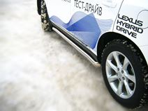 Пороги труба D76 для Lexus RX 270/350/450 2009-