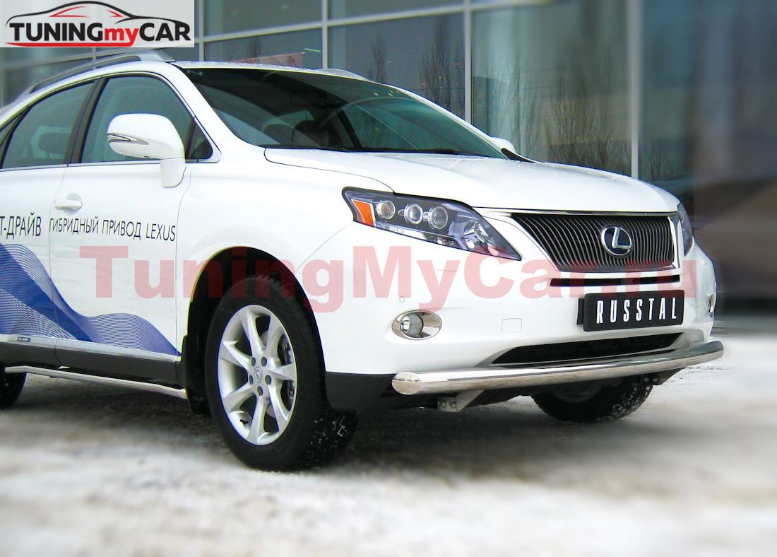 Защита переднего бампера D76 (дуга) для Lexus RX 270/350/450 2009-