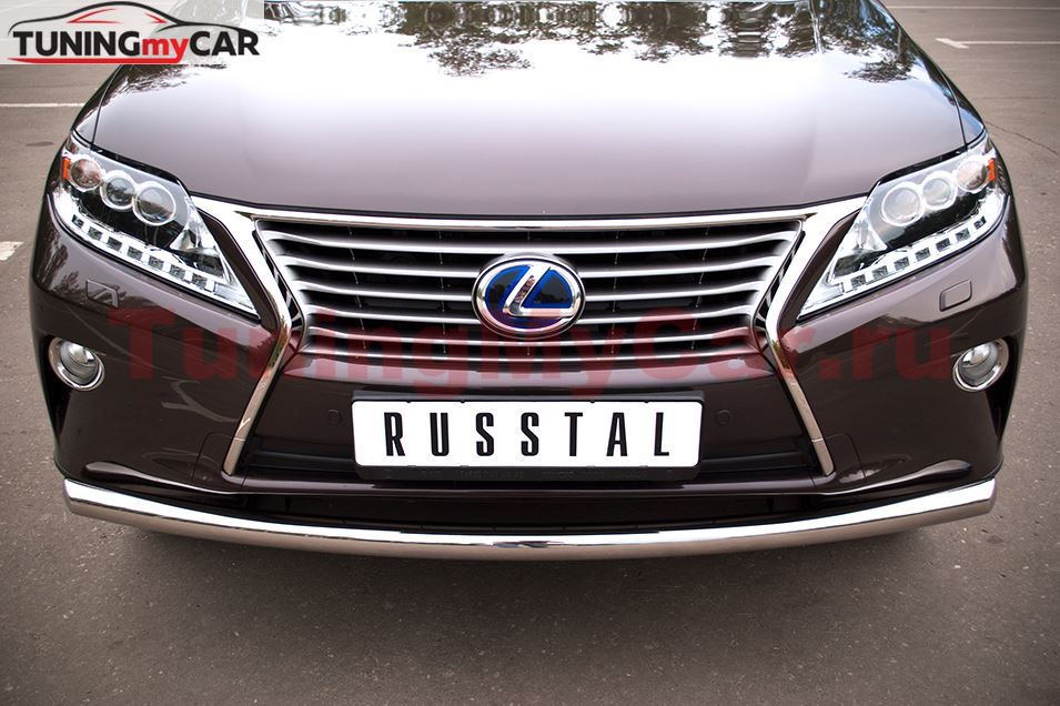 Защита переднего бампера D63 (дуга) для Lexus RX 270/350/450 2009-