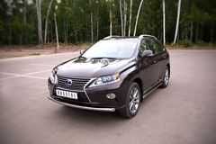 Защита переднего бампера D63 (дуга) для Lexus RX 270/350/450 2009-