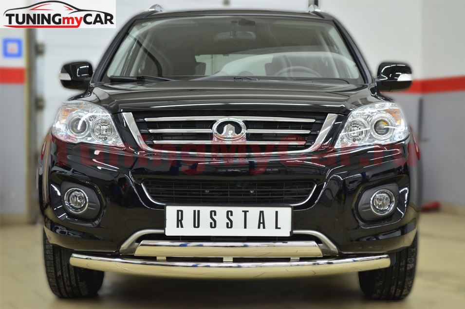 Защита переднего бампера 75х42(дуга) 75х42 (дуга) для Great Wall Hover H6 2012-