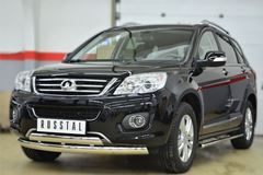 Защита переднего бампера 75х42(дуга) 75х42 (дуга) для Great Wall Hover H6 2012-