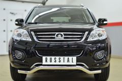 Защита переднего бампера D63 (секции) волна для Great Wall Hover H6 2012-