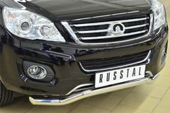 Защита переднего бампера D63 (секции) волна для Great Wall Hover H6 2012-