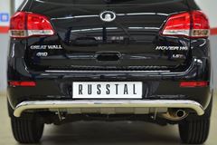 Защита заднего бампера D63 (секции) волна для Great Wall Hover H6 2012-