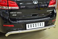 Защита заднего бампера D63 (секции) волна для Great Wall Hover H6 2012-