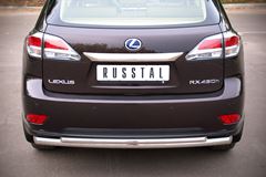 Защита заднего бампера D63/42 (дуга) для Lexus RX 270/350/450 2009-