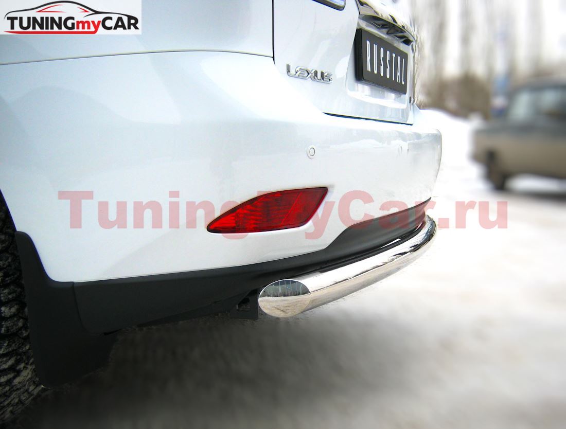 Защита заднего бампера D76 (дуга) для Lexus RX 270/350/450 2009-