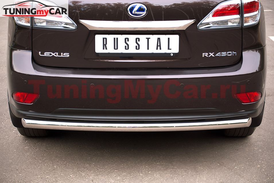 Защита заднего бампера D63 (дуга) для Lexus RX 270/350/450 2009-