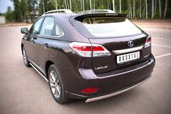 Защита заднего бампера D75X42 овал для Lexus RX 270/350/450 2009-