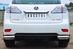 Защита заднего бампера уголки D63 для Lexus RX 270/350/450 2009-