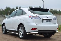 Защита заднего бампера уголки D63 для Lexus RX 270/350/450 2009-