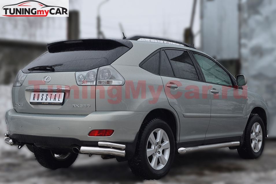 Пороги труба D76 для Lexus RX300/330/350 2003-2008