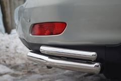 Защита заднего бампера уголки D63/42 для Lexus RX300/330/350 2003-2008