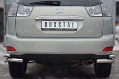 Защита заднего бампера уголки D63/42 (Пневмоподвеска) для Lexus RX300/330/350 2003-2008