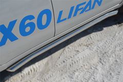 Пороги труба D63 (вариант 1) для Lifan Х60 2011-