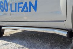 Пороги труба D63 (вариант 2) для Lifan Х60 2011-