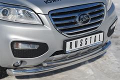 Защита переднего бампера D76 (секции) / D42 (дуга) для Lifan Х60 2011-