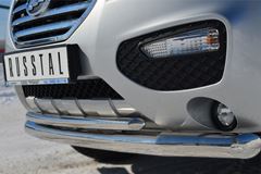 Защита переднего бампера D76 (секции) / D42 (дуга) для Lifan Х60 2011-