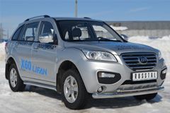 Защита переднего бампера D76 (секции) / D42 (дуга) для Lifan Х60 2011-