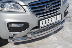 Защита переднего бампера D76/63 (дуга) для Lifan Х60 2011-