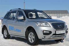Защита переднего бампера D63 / D63 (дуга) для Lifan Х60 2011-