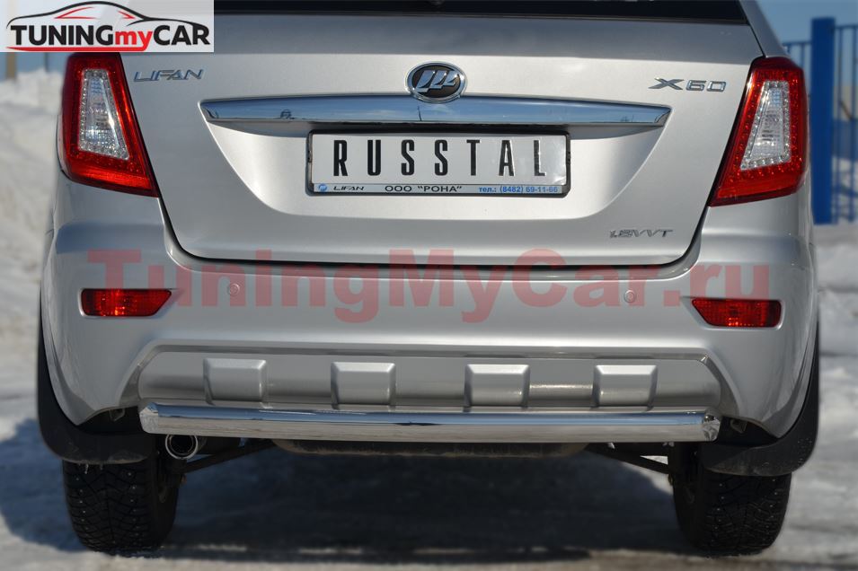 Защита заднего бампера D76 (дуга) для Lifan Х60 2011-