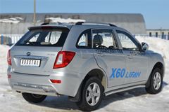 Защита заднего бампера 75х42 / 75х42 овал для Lifan Х60 2011-
