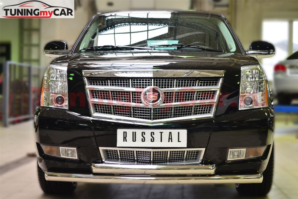 Защита переднего бампера D76 (дуга) D76 (дуга) для Cadillac Escalade 2007-2015