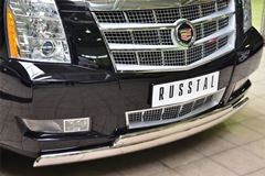 Защита переднего бампера D75х42 (дуга) D75х42 (дуга) для Cadillac Escalade 2007-2015