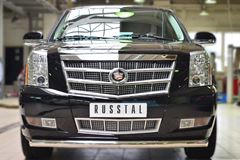 Защита переднего бампера D76 (дуга) для Cadillac Escalade 2007-2015