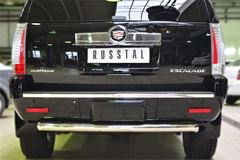 Защита заднего бампера D76 (дуга) для Cadillac Escalade 2007-2015