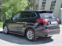 Защита заднего бампера D63 дуга для Chery Tiggo 5 2014