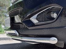 Защита переднего бампера D63 секция-75х42 дуга для Chery Tiggo 5 2014