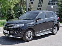 Защита переднего бампера D63 дуга-D42 дуга для Chery Tiggo 5 2014