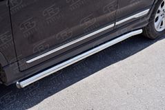 Пороги труба D63 (вариант 3) для Chery Tiggo 5 2014