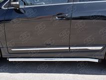 Пороги труба D63 (вариант 2) для Chery Tiggo 5 2014