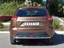 Защита заднего бампера D63 дуга для Lada Xray 2015