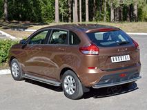 Защита заднего бампера D63 дуга для Lada Xray 2015